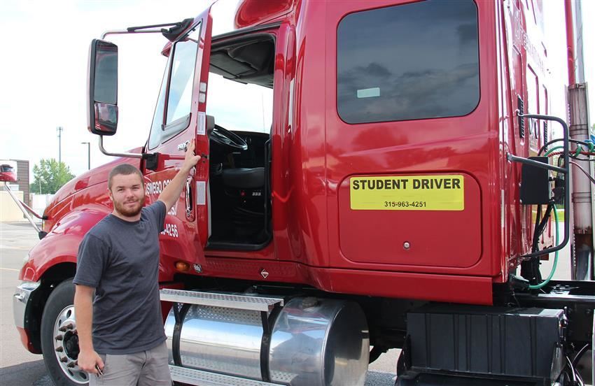 CDL-A Tractor Trailer student. CDL-A Tractor Trailer student.